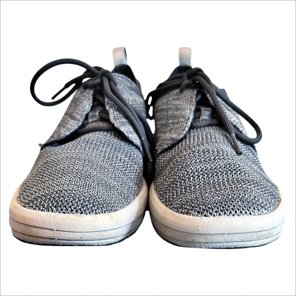 Merrell Gridway Loafer Mens 10.5 Gray Casual Lace Up Deck Shoes Boat Knit Vibram